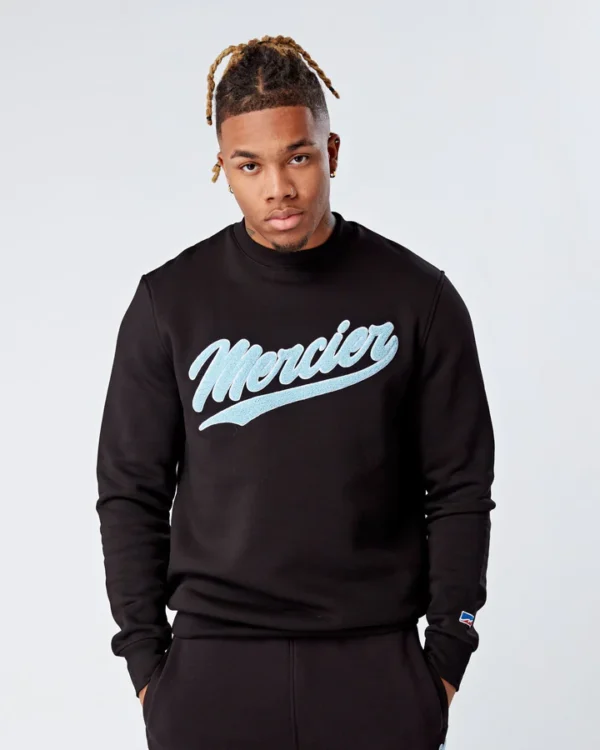 Black Ice Baseball Mercier Crewneck