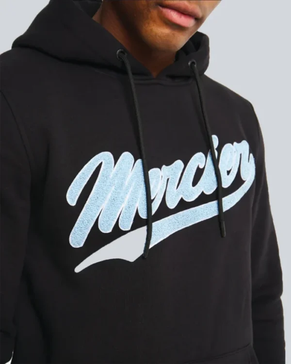 Black Ice Blue Mercier Baseball Hoodie Tracksuit