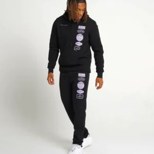 Black Lilac 2.0 Mercier Badge Hoodie