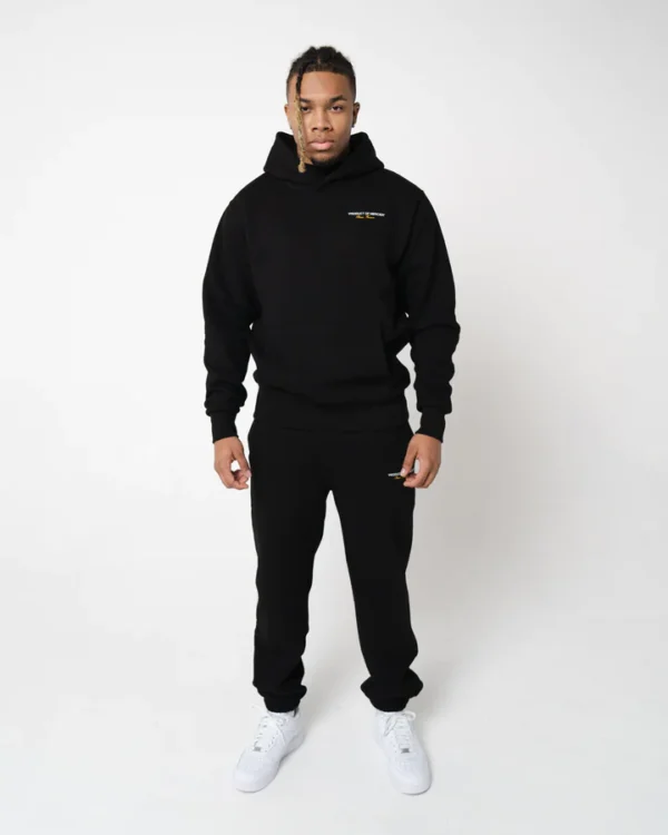 Black Product Of Mercier Hoodie Tracksuit