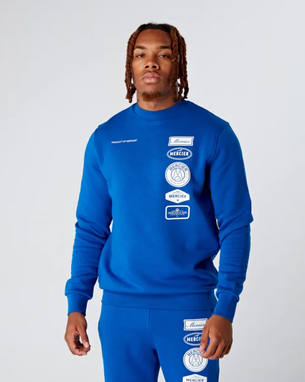 Cobalt Blue 2.0 Badge Crewneck