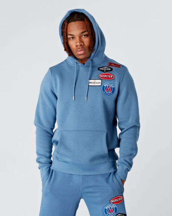 Cool Blue MERCIER BADGE Hoodie