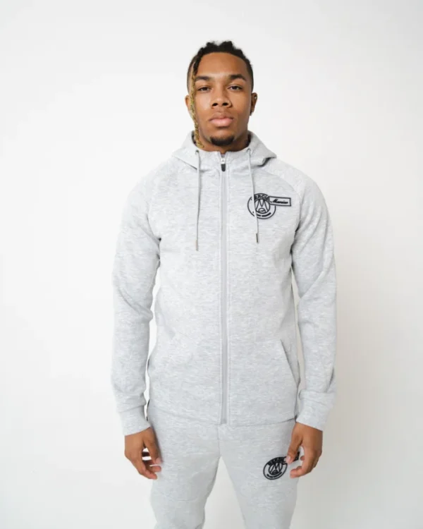 Grey Marl Mercier M-Tec Tracksuit Top