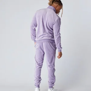 Lilac Velour LUX Badge Track Top