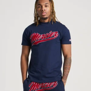 Navy Red Mercier Baseball T-shirt