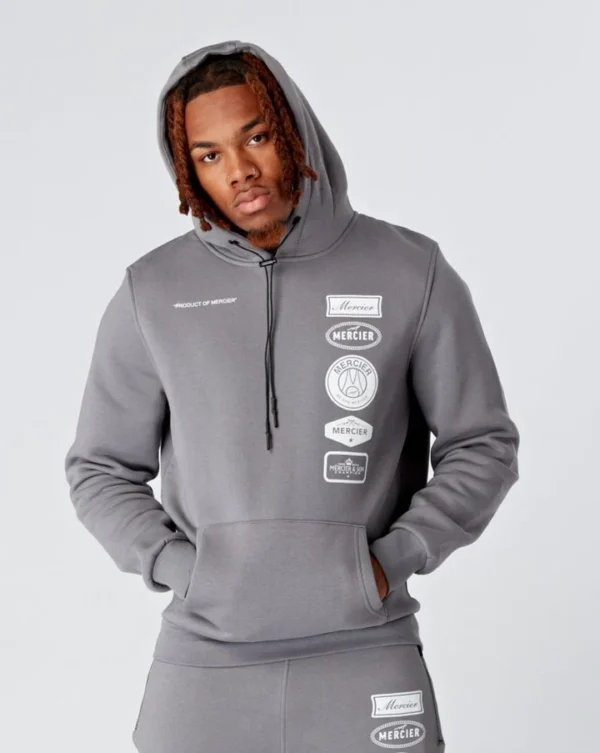 Steel Grey Badge 2.0 Hoodie Tracksuit